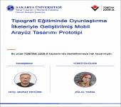 “Tipografi Eğitiminde Oyunlaştırma İlkeleriyle Geliştirilmiş Mobil Arayüz Tasarımı Prototipi” başlıklı TÜBİTAK 2209-A Projemiz Desteklenmeye Hak Kazandı!