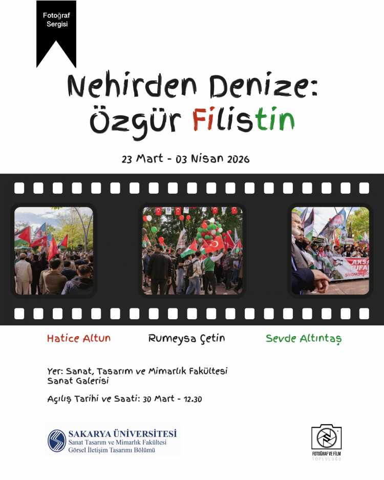 Nehirden Denize: Özgür Filistin fotoğraf sergisi 30 Mart Pazartesi günü açılıyor!