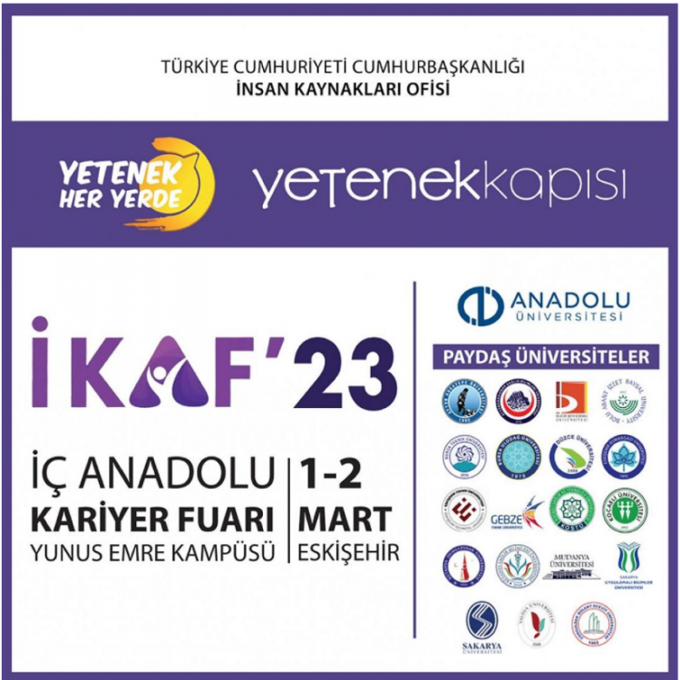 Anadolu Üniversitesi İç Anadolu Kariyer Fuarı’na (İKAF’23) ev sahipliği yapacak!